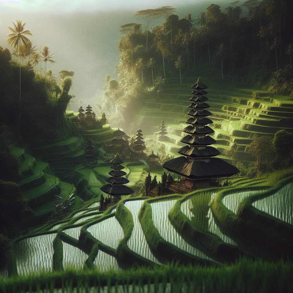 Explorando Bali: Templos, Arrozais e Serenidade